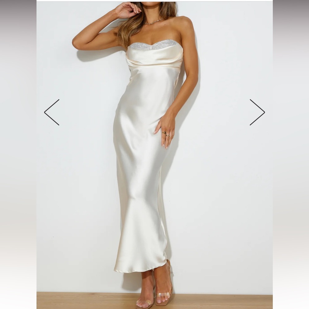 Luxe Dance Satin Maxi Dress